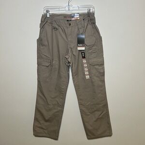 5.11 Tactical Pants Womens Size 6 Beige Khaki Utility Cargo Workwear Relaxed Fit